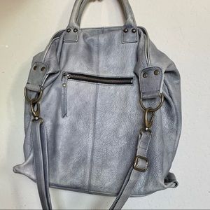 Distressed grey Latico handbag (surprise inside!)